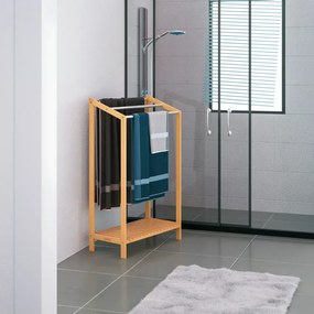 Бамбукова стойка за кърпи - комплект от 2 броя