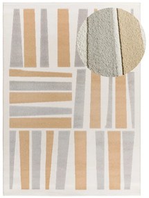 Килим в светлосив и кремав цвят 80x150 cm Flora – Universal