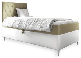 Тапицирано легло  ESME + топер, 90x200, fresh 1, ляв