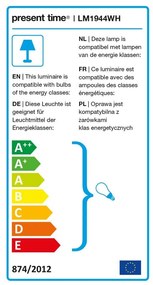 Настолна лампа в матово бяло Decova Dome - Leitmotiv