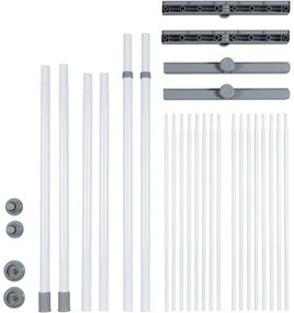 Бял метален рафт за баня 120x300 cm Herkules – Wenko