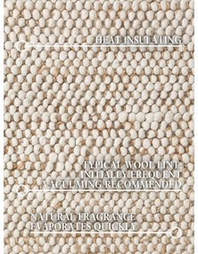 Бежов ръчно изработен килим със смес от вълна 200x300 cm Peas – Villeroy&amp;Boch
