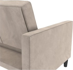 Бежов кадифен диван 207 cm Presley – Støraa