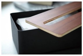 Черна кутия за хартиени носни кърпички Tsu Rin - YAMAZAKI