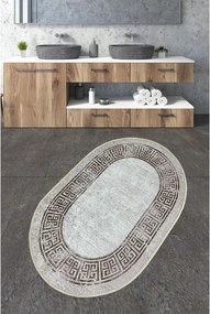 Светлокафяв килим за баня 70x120 cm Arturo – Foutastic