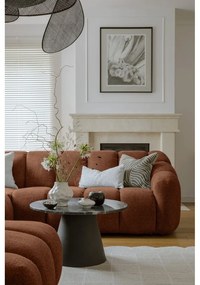 Теракотен ъглов диван (десен ъгъл/U форма) Shell – Miuform