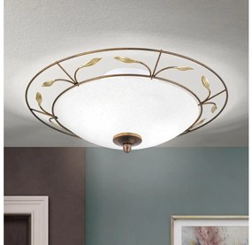 Orion DL 7-338/2 - Плафон LUCA 2xE14/40W/230V Ø 40 см бронзов/патина