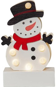 Бяла светлинна украса с коледен мотив Freddy - Star Trading