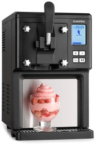 Klarstein Sweet Sundae, машина за сладолед, компресор, 1,5л, неръждаема стомана, черна