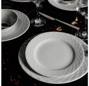 Комплект за хранене 24 части бял/порцелан