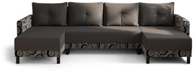 Разтегателен диван в П-образна форма REGON, 290x90x140, rainbow 27/circle 83