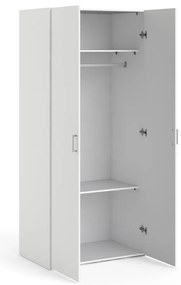 Бял гардероб 78x175 cm Space – Tvilum