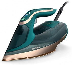 Ютия Philips DST8030/70, 3000W, SteamGlide Elite, OptimalTEMP, Декалциране Quick Calc Release, 55 г/мин, Зелен опал