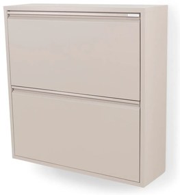 Кафяво-сива метална накланяща се стойка за обувки 75x77,5x22,5 cm Billy – Spinder Design