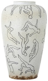 Кремава глинена ваза (височина 34 cm) Adah – Bloomingville