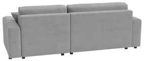 Светлосив ъглов диван (променлив) Luki – Ropez