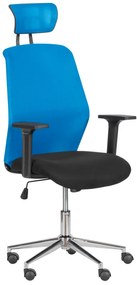 Президентски офис стол Carmen 7535-1 - синьо - черен