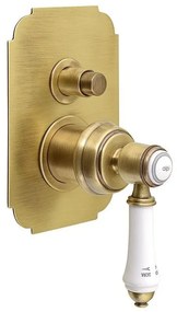 Вградена душ батерия в бронзов цвят (2 изхода) Vienna – Sapho