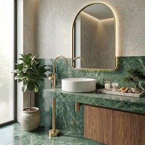 Подов смесител за мивка Rea Lungo Gold