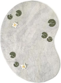 Светлосиво памучно детско килимче за игра 130x170 cm Swan Lake – Lorena Canals