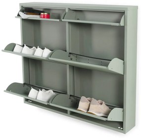 Зелено-сива метална етажерка за обувки Billy - Spinder Design