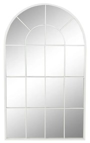 Стенно огледало DKD Home Decor Бял Кристал Желязо Прозорец 70 x 2,5 x 120 cm