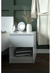 Бяло нощно шкафче Naia - Tvilum