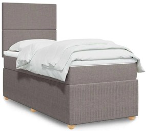 3294180 vidaXL Боксспринг легло с матрак, таупе, 80x200 см, плат