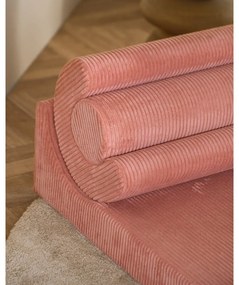 Розов детски стол от рипсено кадифе Flipster – Wigiwama