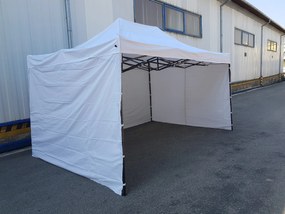 Шатра тип хармоника 3x4,5 бяла SQ