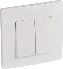 Legrand Сериен ключ 10А в блистер цвят бял Niloe - 396420