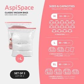 Вакуумни торбички в комплект от 2 броя Premium Valve L – Compactor