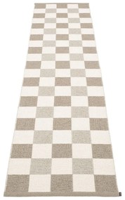 Бежова и кремава пътека за открито и закрито 70x300 cm Pix Dark Linen – Pappelina