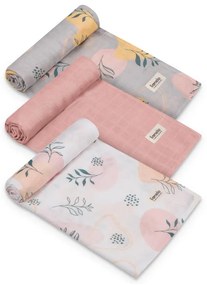 Lionelo - Комплект от 3 бамбукови пелени BAMBOO SET 70x70 см Leaf