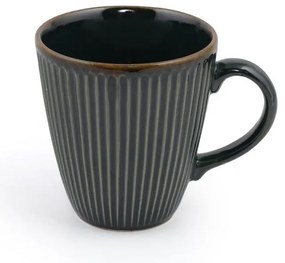 Тъмнозелени керамични чаши в комплект от 6 бр. 0,3 л - Hermia