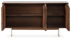 Кафяв скрин от масивно манго 145x76x40 cm Trisha – MOME