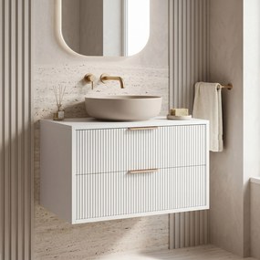 Шкаф за мивка Rea Mono 80cm White