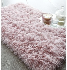 Розова постелка за баня 80x50 cm Cuddly - Catherine Lansfield