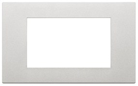 VIMAR 30654.20 Декоративна рамка Linea, 4M, Silver,