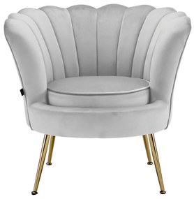 Светлосиво кадифено кресло Kelsey – Støraa