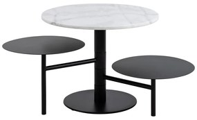 Бяла кръгла масичка за кафе ø 60 cm Lahti – Actona