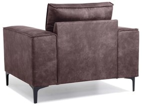 Тъмнокафяв фотьойл от изкуствена кожа Copenhagen - Scandic