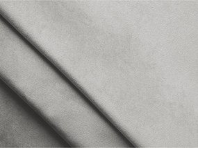 Двойно легло 140x200 cm тапицирано с място за съхранение с включена подматрачна рамка в сребрист цвят Lemi – Makamii