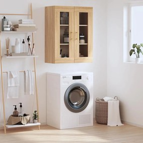 828471 vidaXL Стенен шкаф дъб сонома 69,5x34x90 см