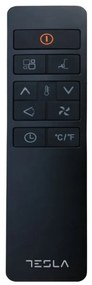 Мобилен климатик Tesla TTMYB-12CHW, 12000 BTU, Клас А, Wi-Fi, I sleep, 3 скорости, LED дисплей, Дистанционно, Черен