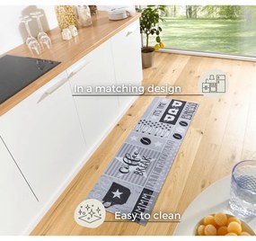 Сив килим 50x150 cm Its Time for Espresso - Hanse Home