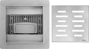 Линеен отводнител REA LINE Nickel Brush 12x12