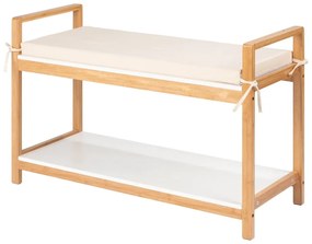 Бамбукова пейка с бяла седалка Finja - Wenko