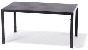 Градински комплект за хранене за 4 лица с черен стол Joanna и маса Viking, 90 x 150 cm Viking &amp; Joanna - Bonami Selection