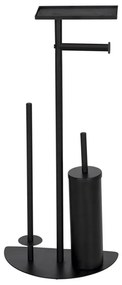 WENKO 26060100 - Комплект за тоалетна COSENZA 32,5x72 см черен